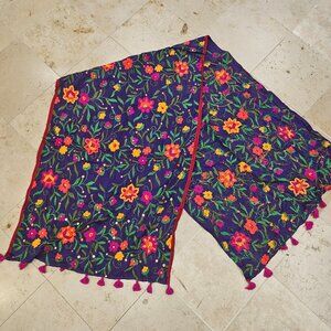 Embroidered with beautiful floral work all over Dupatta Scarf